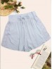 Solid Colored Shorts w/ Lace Detail